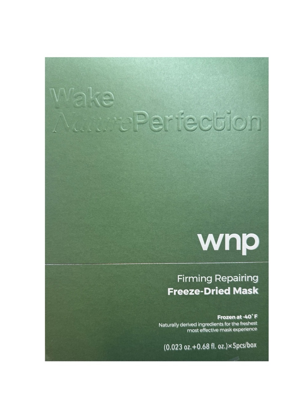 WNP Firming Repairing Freeze-Dried Mask - 5 masks